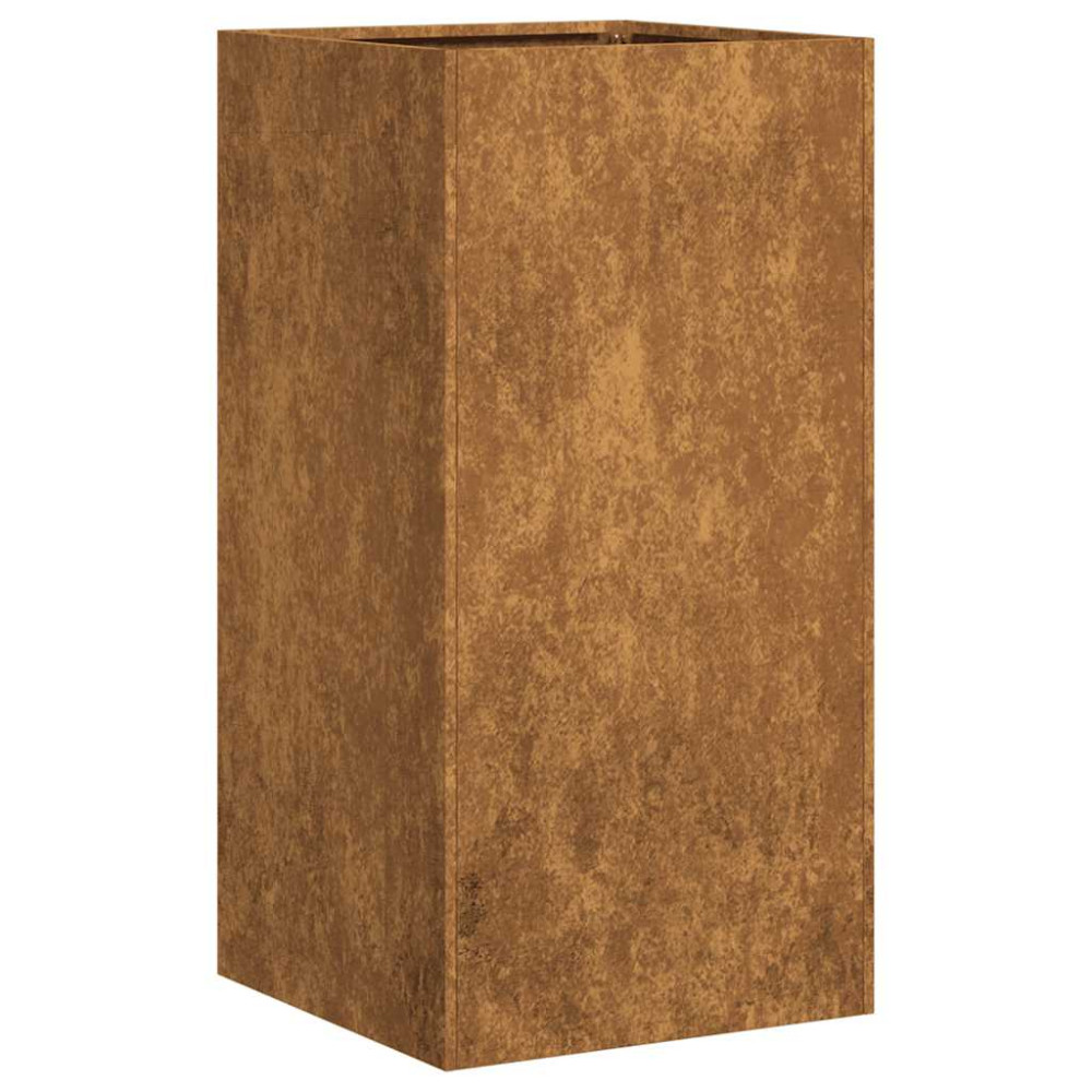 Produktbild för Planteringskärl rostig 40x40x80 cm väderbeständigt stål