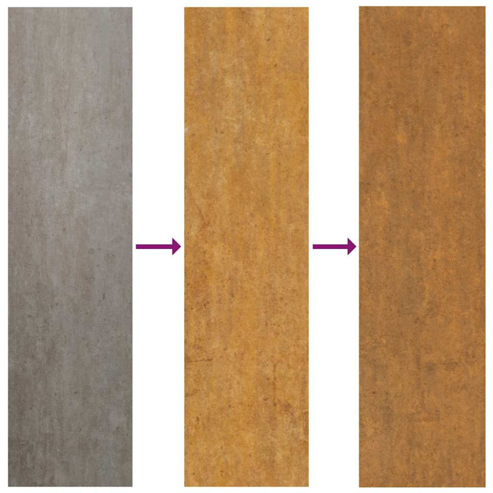 Produktbild för Planteringskärl rostig 40x40x80 cm väderbeständigt stål