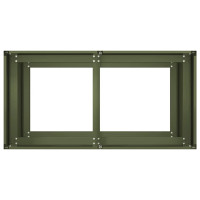 Produktbild för Planteringskärl olivgrön 80x40x80 cm kallvalsat stål