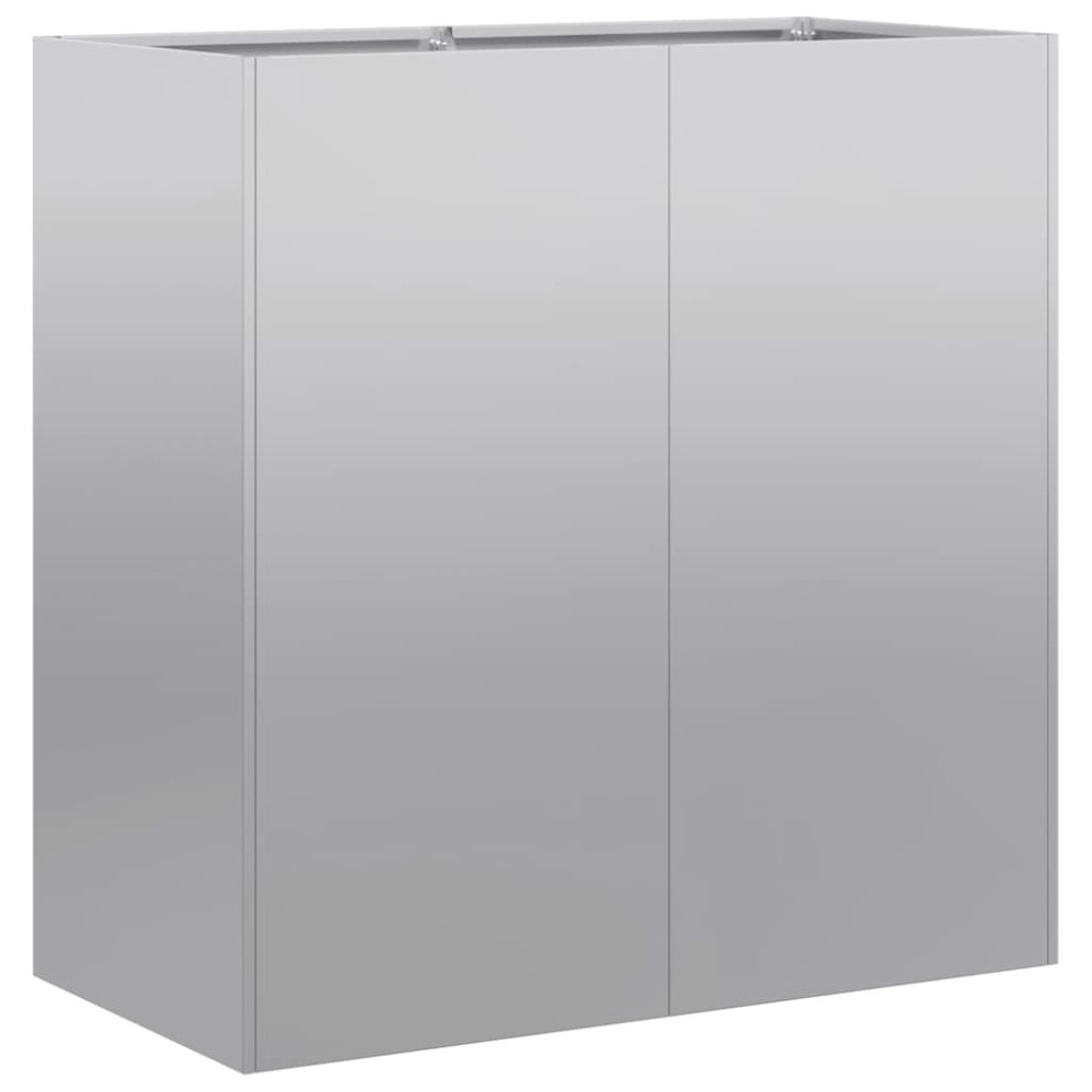Produktbild för Planteringskärl 80x40x80 cm galvaniserat stål