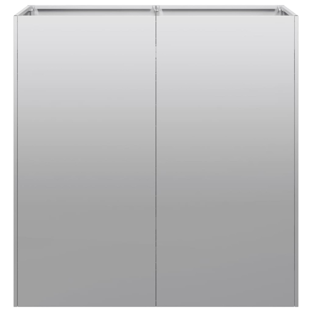 Produktbild för Planteringskärl 80x40x80 cm galvaniserat stål