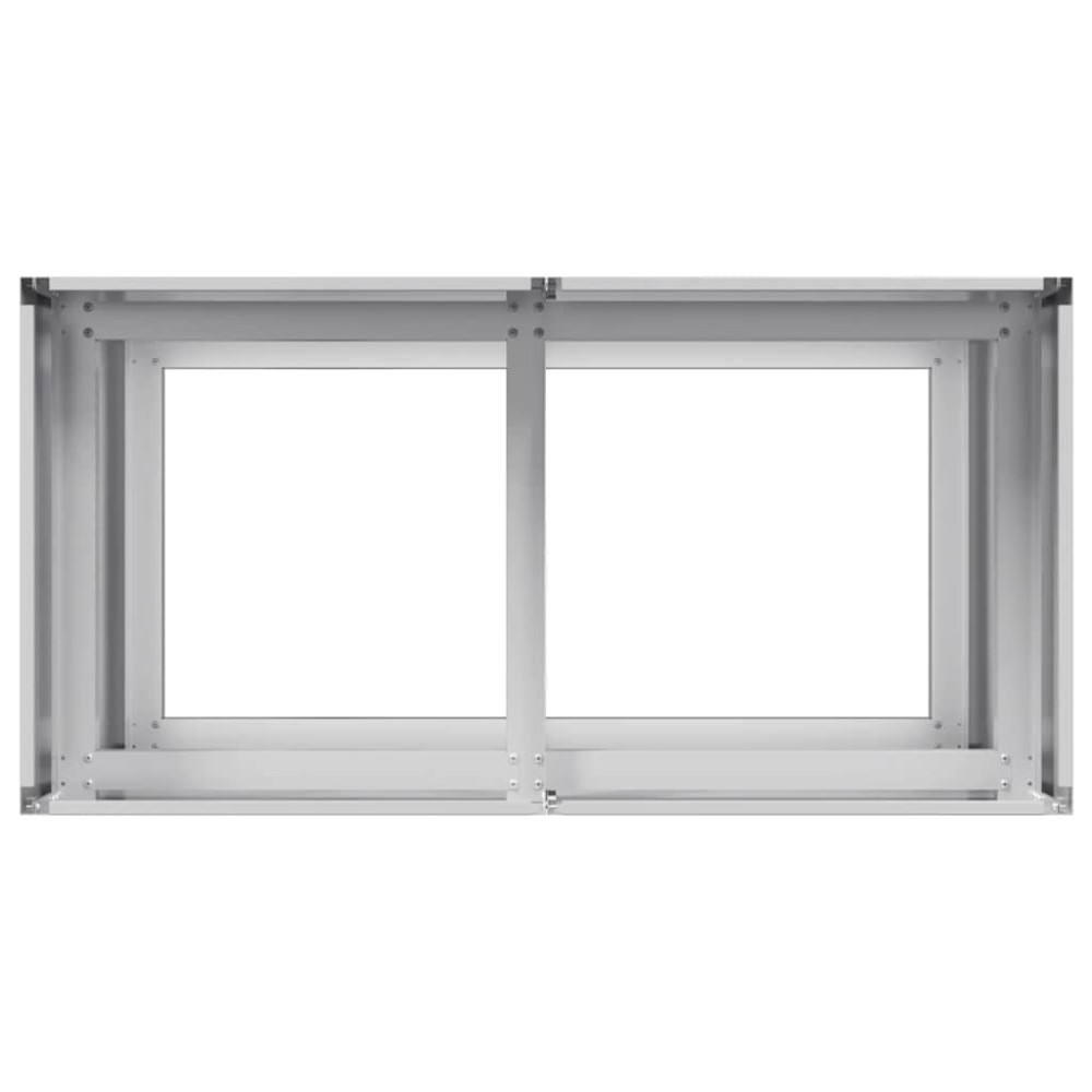 Produktbild för Planteringskärl 80x40x80 cm galvaniserat stål