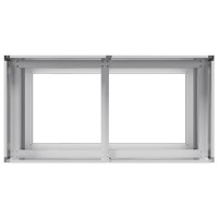 Produktbild för Planteringskärl 80x40x80 cm galvaniserat stål