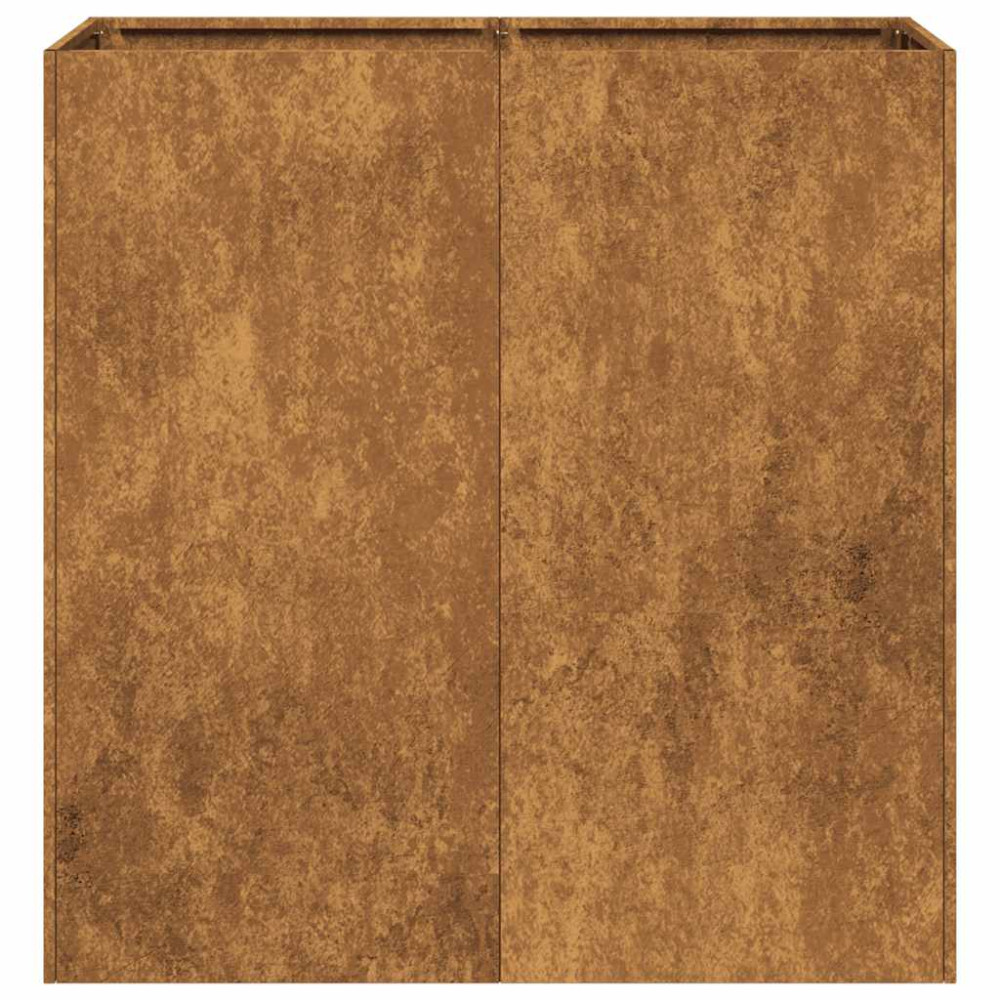 Produktbild för Planteringskärl rostig 80x40x80 cm väderbeständigt stål