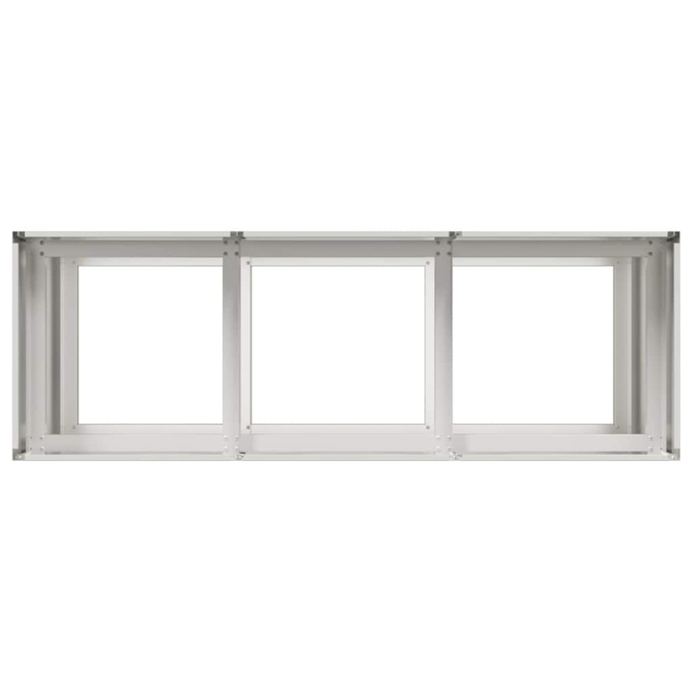 Produktbild för Planteringskärl 120x40x80 cm rostfritt stål