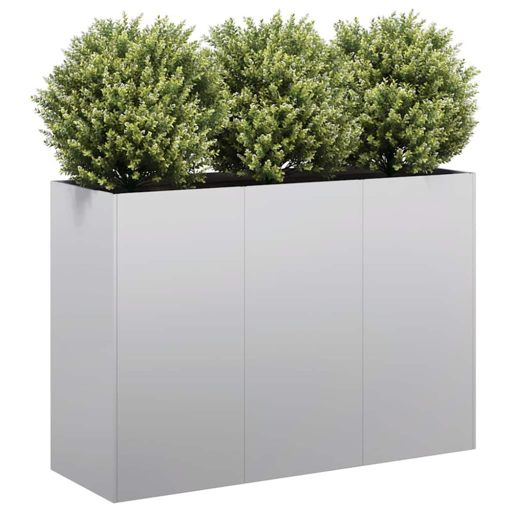 Produktbild för Planteringskärl 120x40x80 cm galvaniserat stål