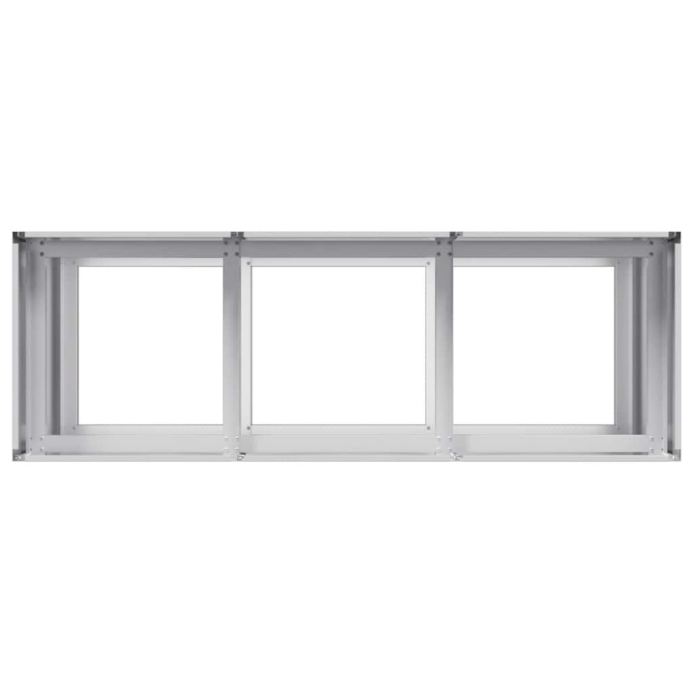 Produktbild för Planteringskärl 120x40x80 cm galvaniserat stål