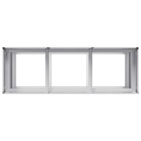Produktbild för Planteringskärl 120x40x80 cm galvaniserat stål