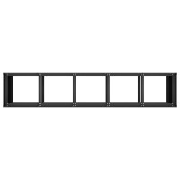 Produktbild för Planteringskärl svart 200x40x80 cm kallvalsat stål