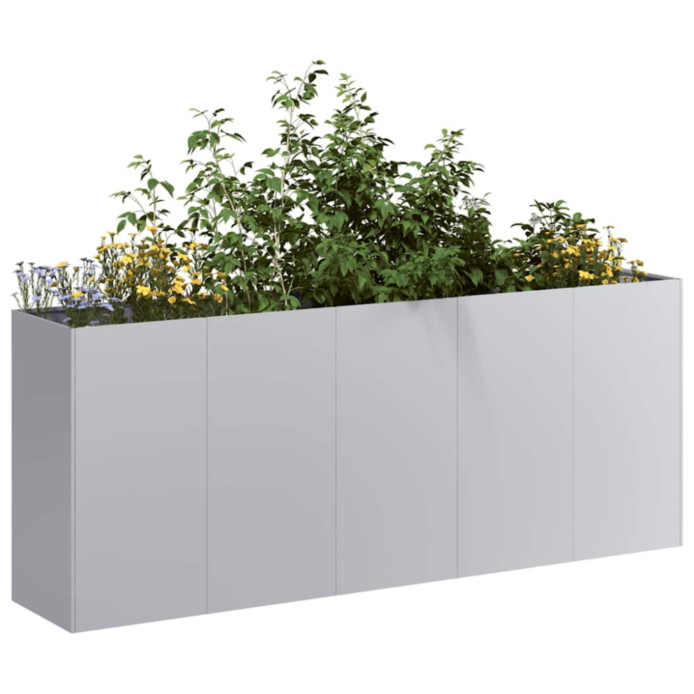 Produktbild för Planteringskärl 200x40x80 cm galvaniserat stål