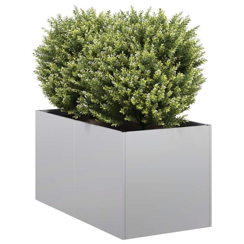 Produktbild för Planteringskärl 40x80x40 cm galvaniserat stål