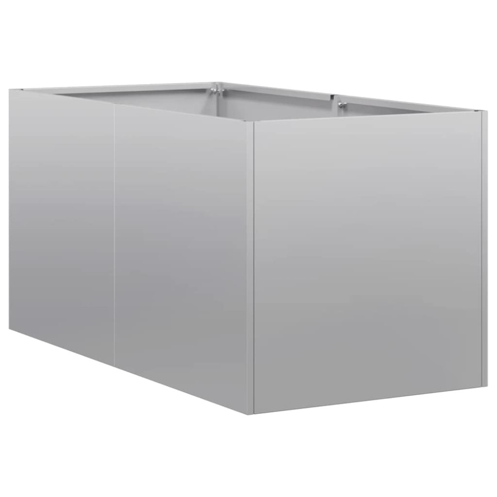 Produktbild för Planteringskärl 40x80x40 cm galvaniserat stål