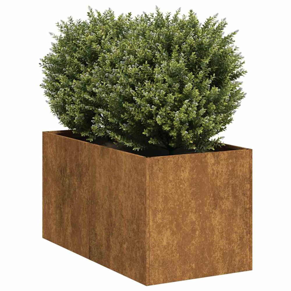 Produktbild för Planteringskärl rostig 40x80x40 cm väderbeständigt stål
