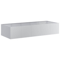 Produktbild för Planteringskärl 200x80x40 cm galvaniserat stål