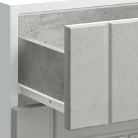 Produktbild för Basskåp för kök Lucca betonggrå konstruerat trä
