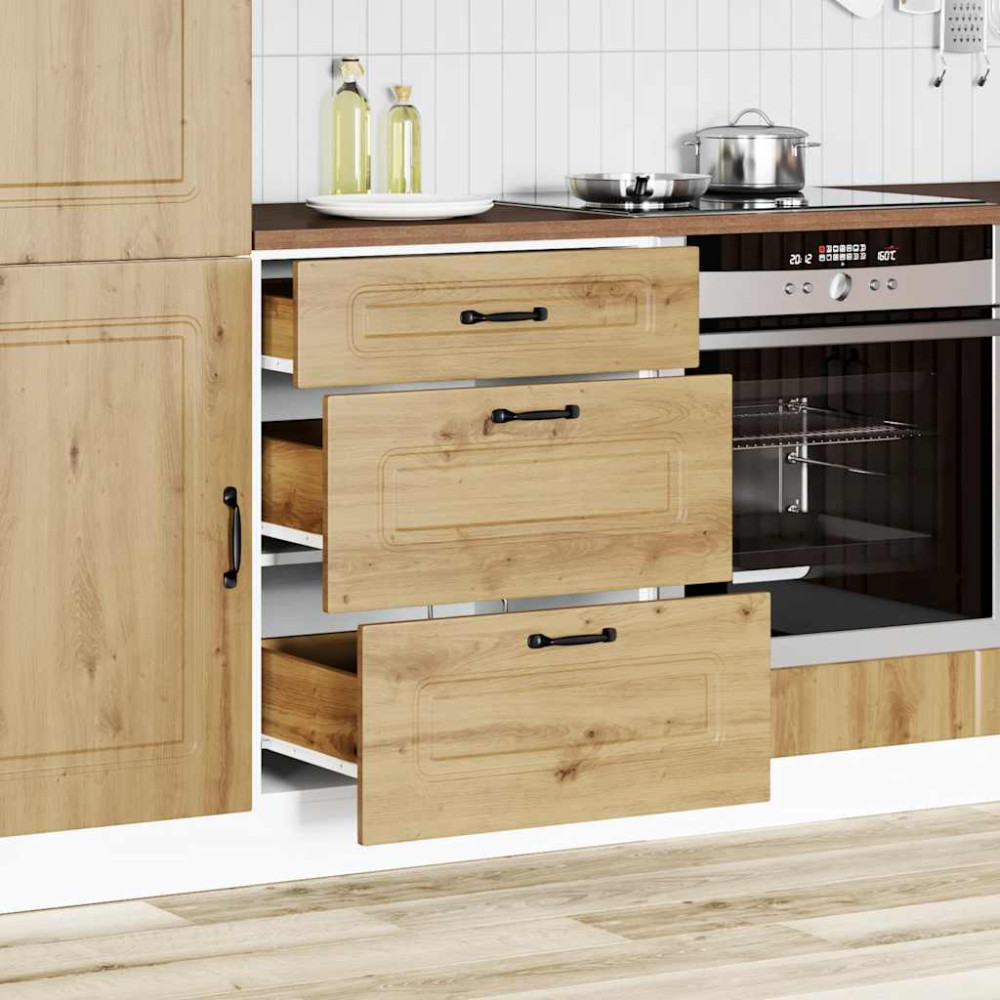Produktbild för Basskåp för kök Kalmar artisan ek konstruerat trä
