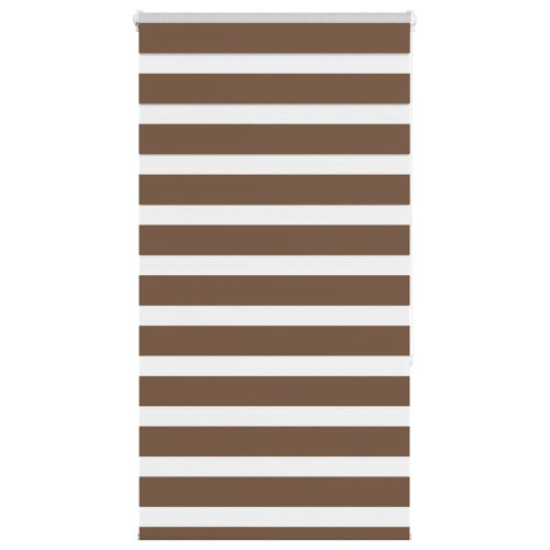 vidaXL Rullgardin zebra brun 70x150 cm tyg bredd 65,9 cm polyester
