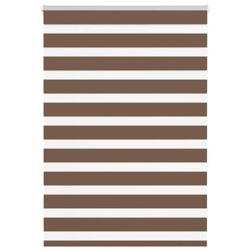 vidaXL Rullgardin zebra brun 95x150 cm tyg bredd 90,9 cm polyester
