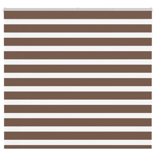 vidaXL Rullgardin zebra brun 160x150 cm tyg bredd 155,9 cm polyester