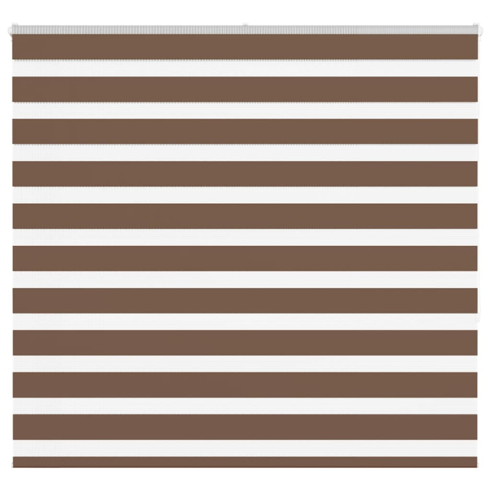 Produktbild för Rullgardin zebra brun 165x150 cm tyg bredd 160,9 cm polyester