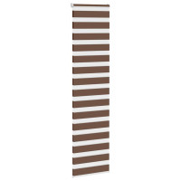 Produktbild för Rullgardin zebra brun 65x200 cm tyg bredd 60,9 cm polyester