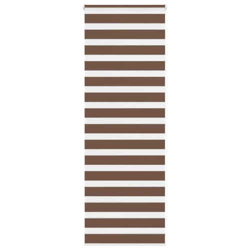 vidaXL Rullgardin zebra brun 70x200 cm tyg bredd 65,9 cm polyester