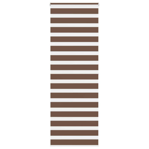vidaXL Rullgardin zebra brun 85x200 cm tyg bredd 80,9 cm polyester