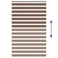 Produktbild för Rullgardin zebra brun 140x200 cm tyg bredd 135,9 cm polyester