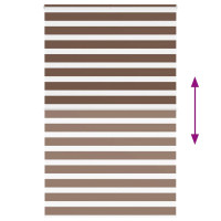 Produktbild för Rullgardin zebra brun 145x200 cm tyg bredd 140,9 cm polyester
