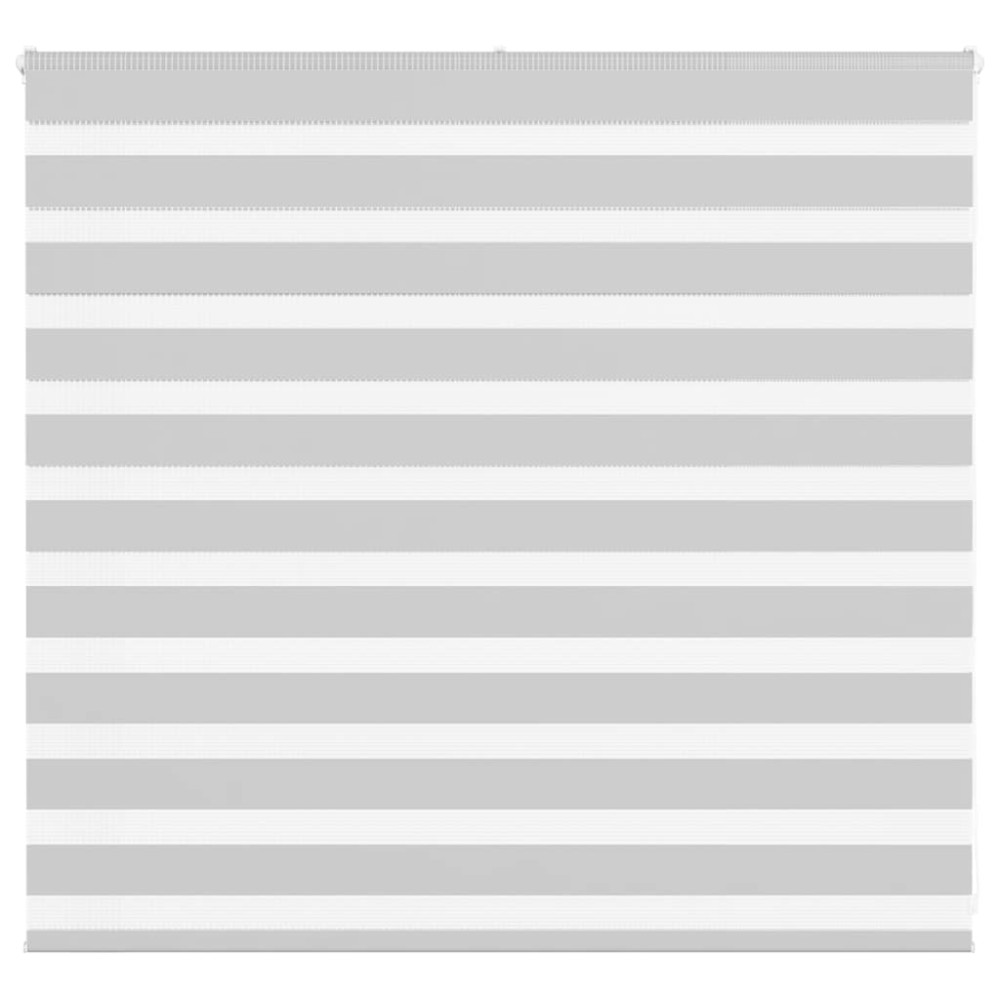 Produktbild för Rullgardin zebra ljusgrå 160x100 cm tyg bredd 155,9cm polyester