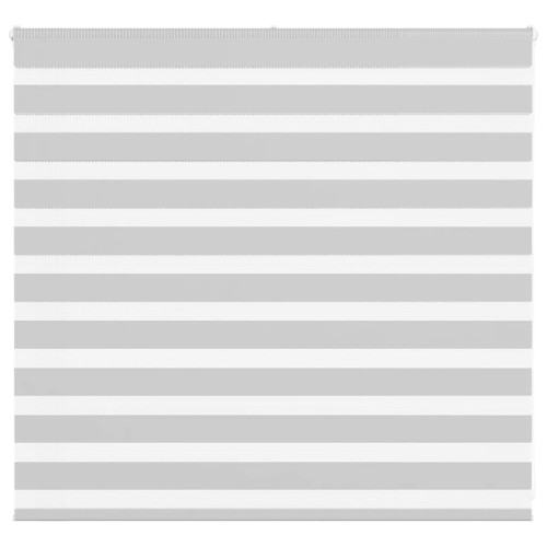 vidaXL Rullgardin zebra ljusgrå 160x100 cm tyg bredd 155,9cm polyester