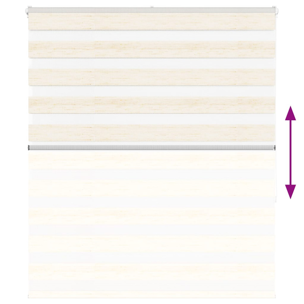 Produktbild för Rullgardin zebra 120x150 cm tyg bredd 115,9 cm polyester