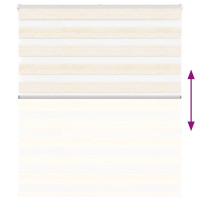 Produktbild för Rullgardin zebra 125x150 cm tyg bredd 120,9 cm polyester