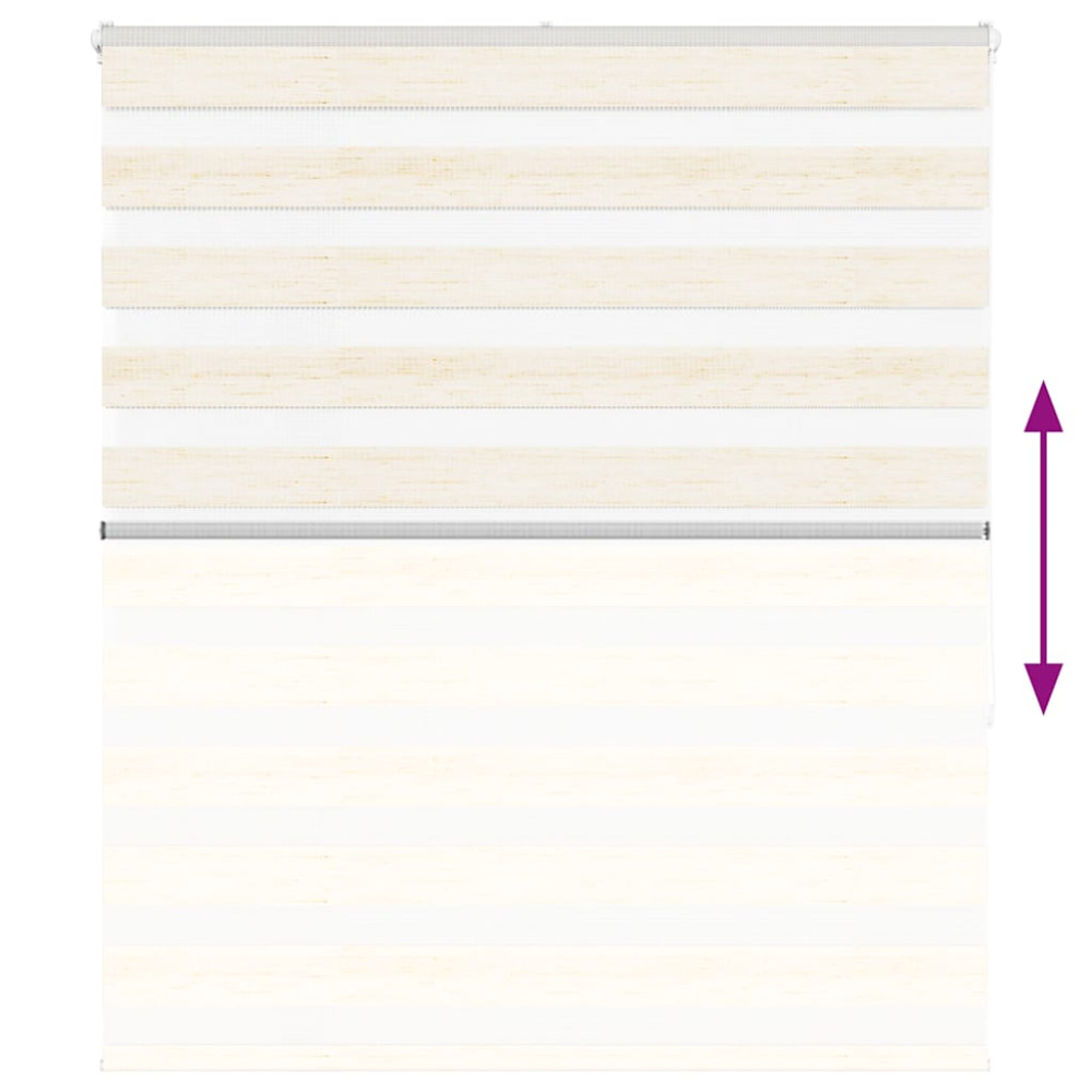 Produktbild för Rullgardin zebra 135x150 cm tyg bredd 130,9 cm polyester
