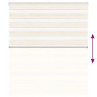 Produktbild för Rullgardin zebra 135x150 cm tyg bredd 130,9 cm polyester