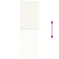 Produktbild för Rullgardin zebra 80x200 cm tyg bredd 75,9 cm polyester
