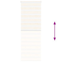 Produktbild för Rullgardin zebra 90x200 cm tyg bredd 85,9 cm polyester