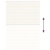 Produktbild för Rullgardin zebra 165x200 cm tyg bredd 160,9 cm polyester