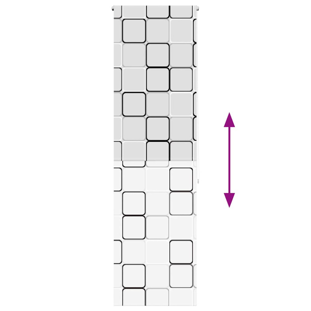 Produktbild för Rullgardin för dusch 80x240 cm tyg bredd 76 cm