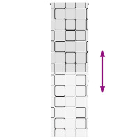 Produktbild för Rullgardin för dusch 80x240 cm tyg bredd 76 cm