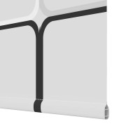 Produktbild för Rullgardin för dusch 90x240 cm tyg bredd 86 cm