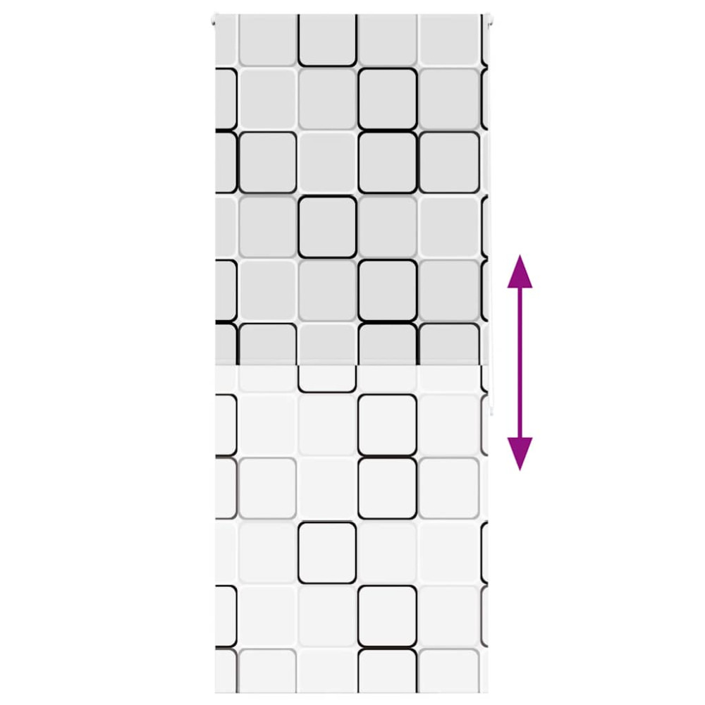 Produktbild för Rullgardin för dusch 90x240 cm tyg bredd 86 cm