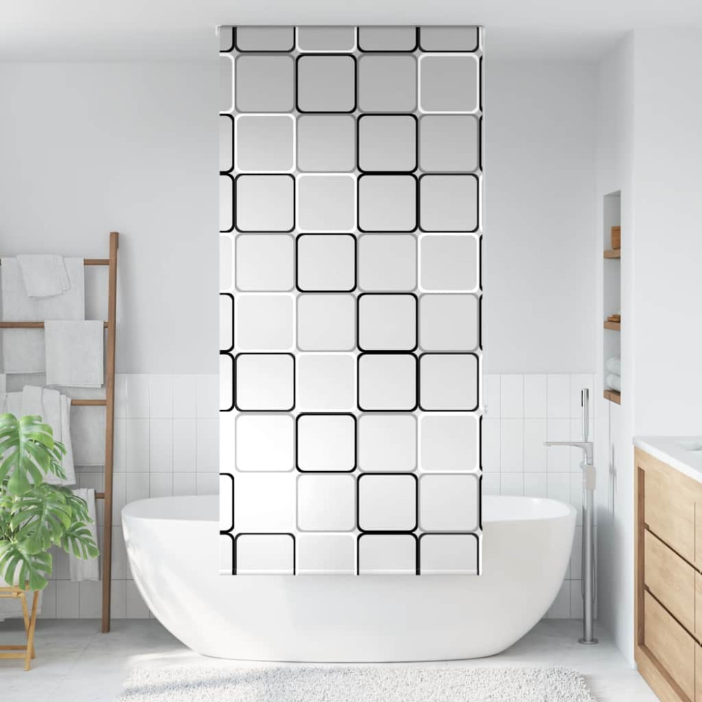 Produktbild för Rullgardin för dusch 100x240 cm tyg bredd 96 cm