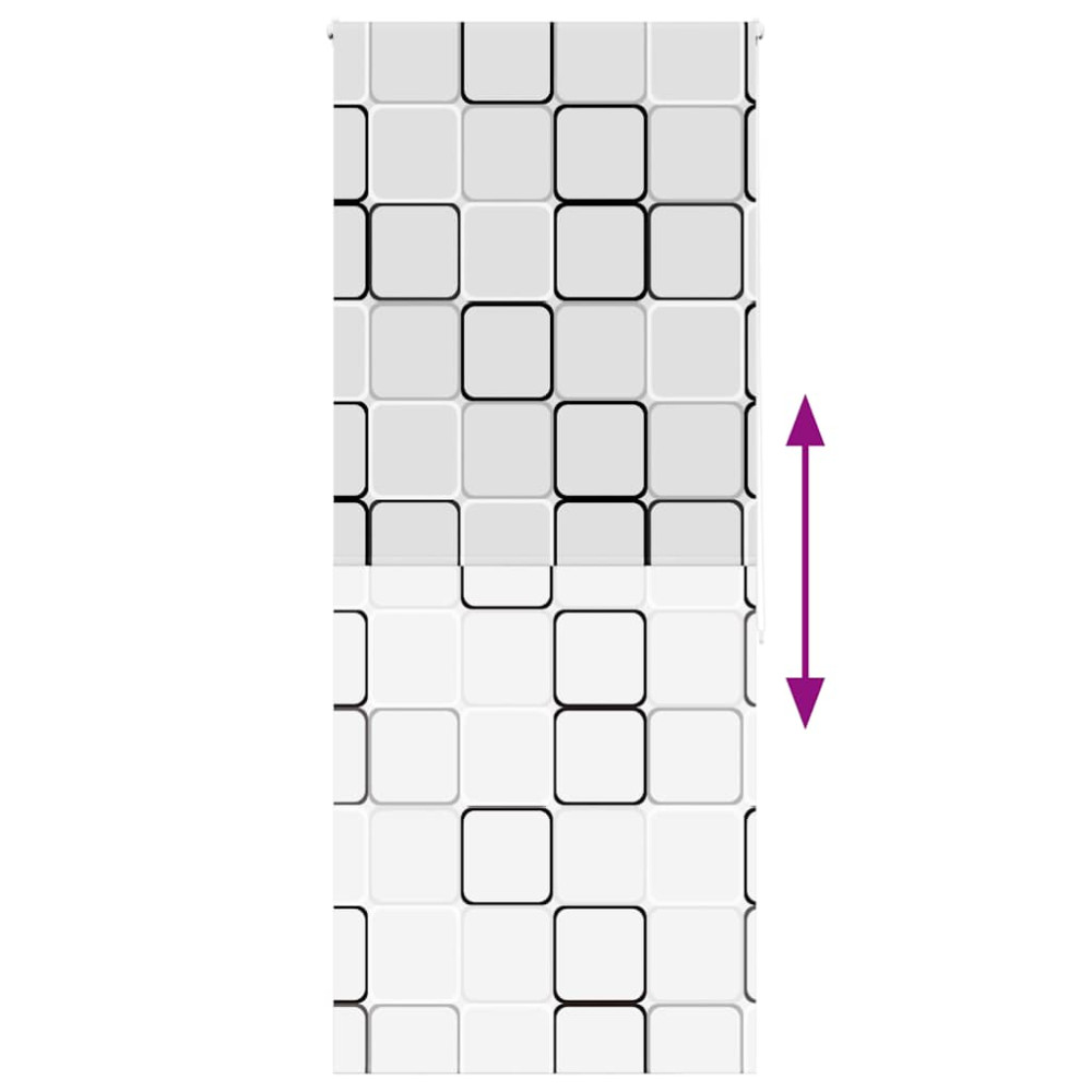 Produktbild för Rullgardin för dusch 100x240 cm tyg bredd 96 cm