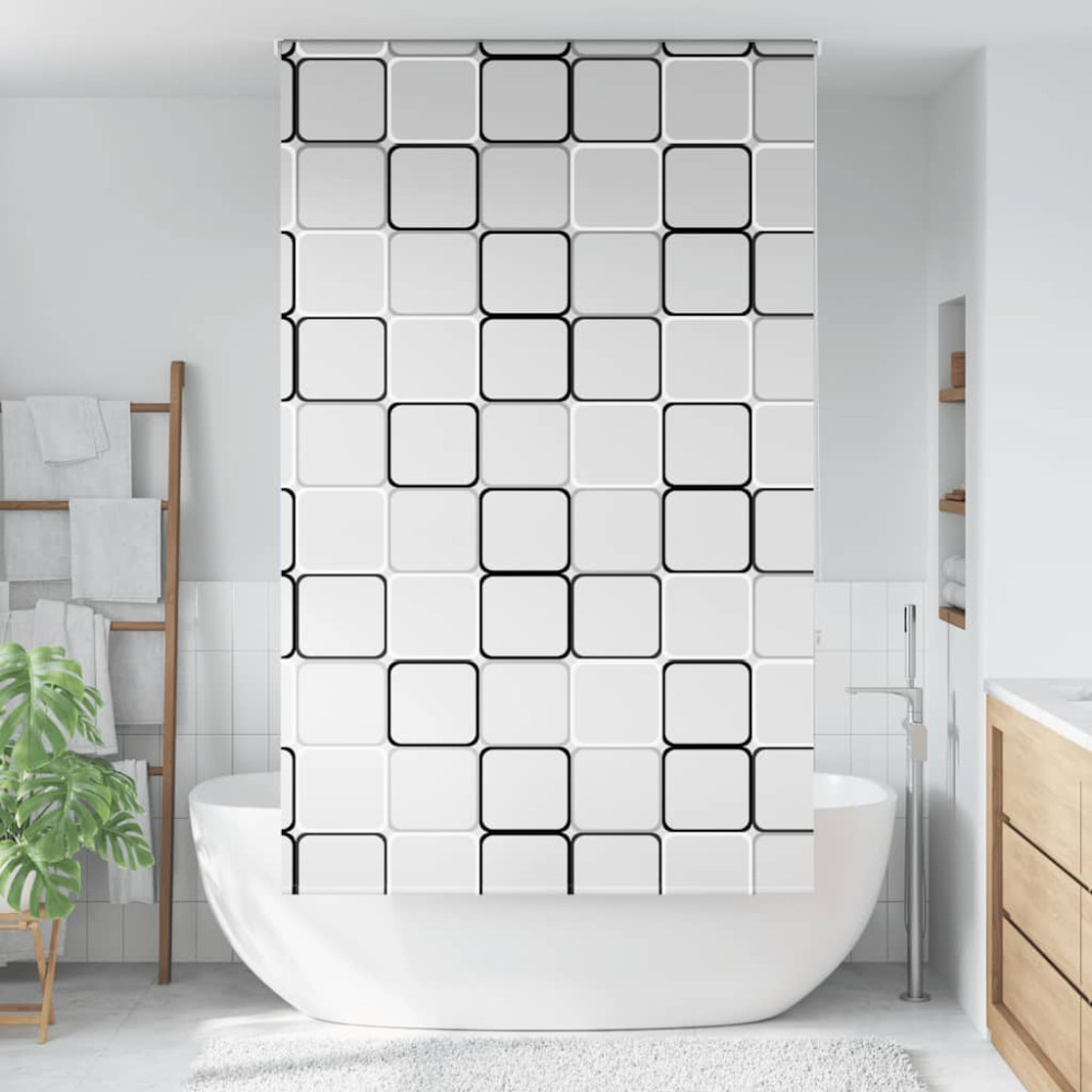 Produktbild för Rullgardin för dusch 120x240 cm tyg bredd 116 cm