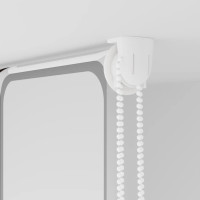 Produktbild för Rullgardin för dusch 120x240 cm tyg bredd 116 cm