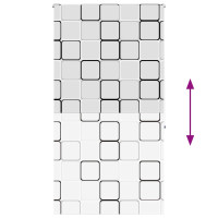 Produktbild för Rullgardin för dusch 140x240 cm tyg bredd 136 cm