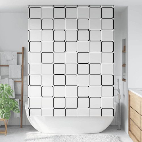 vidaXL Rullgardin för dusch 150x240 cm tyg bredd 146 cm