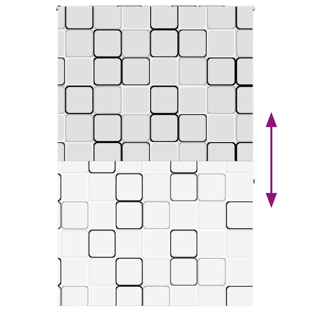Produktbild för Rullgardin för dusch 150x240 cm tyg bredd 146 cm