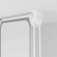 Produktbild för Rullgardin för dusch 150x240 cm tyg bredd 146 cm